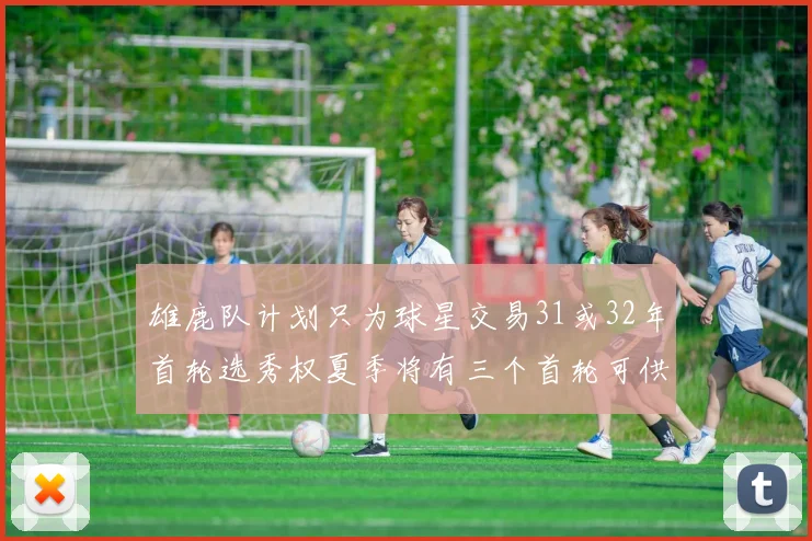 雄鹿队计划只为球星交易31或32年首轮选秀权夏季将有三个首轮可供交易